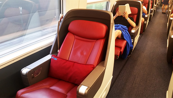 Asiento de Clase Business de Tren Bala