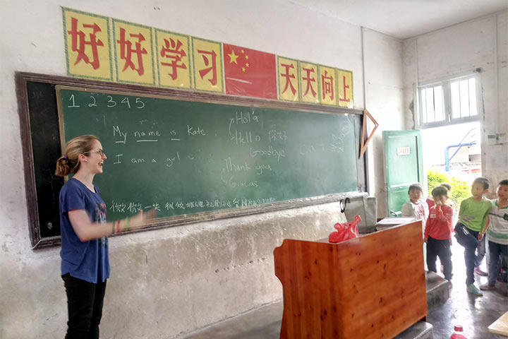 Aula para estudiantes de primaria