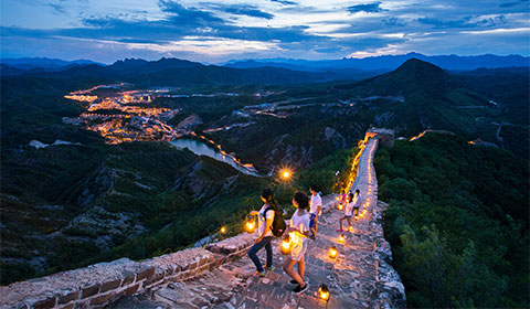 Muralla China de noche