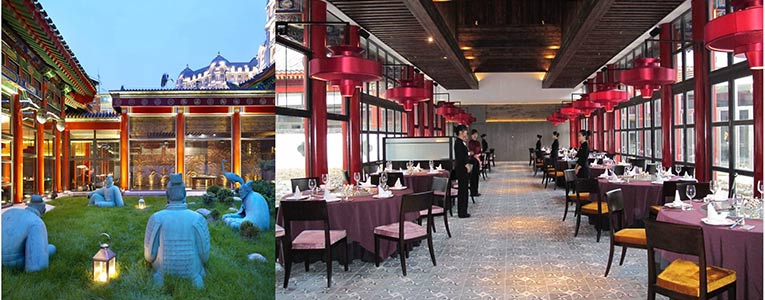 Patio y sala del restaurante