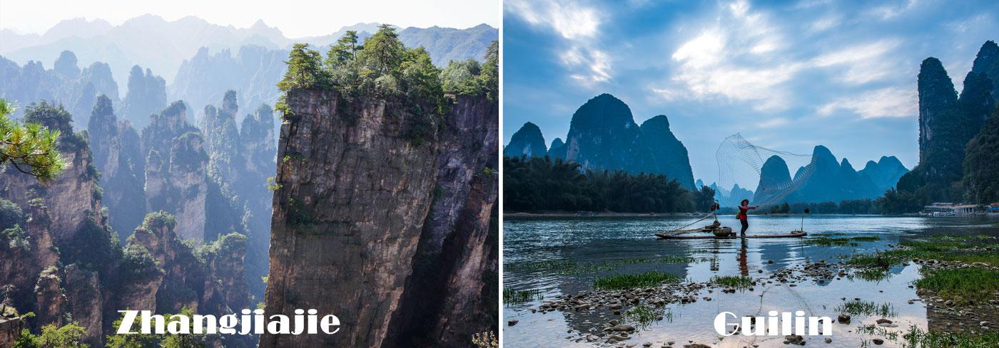 Zhangjiajie o Guilin Cuál más merecer a visitar