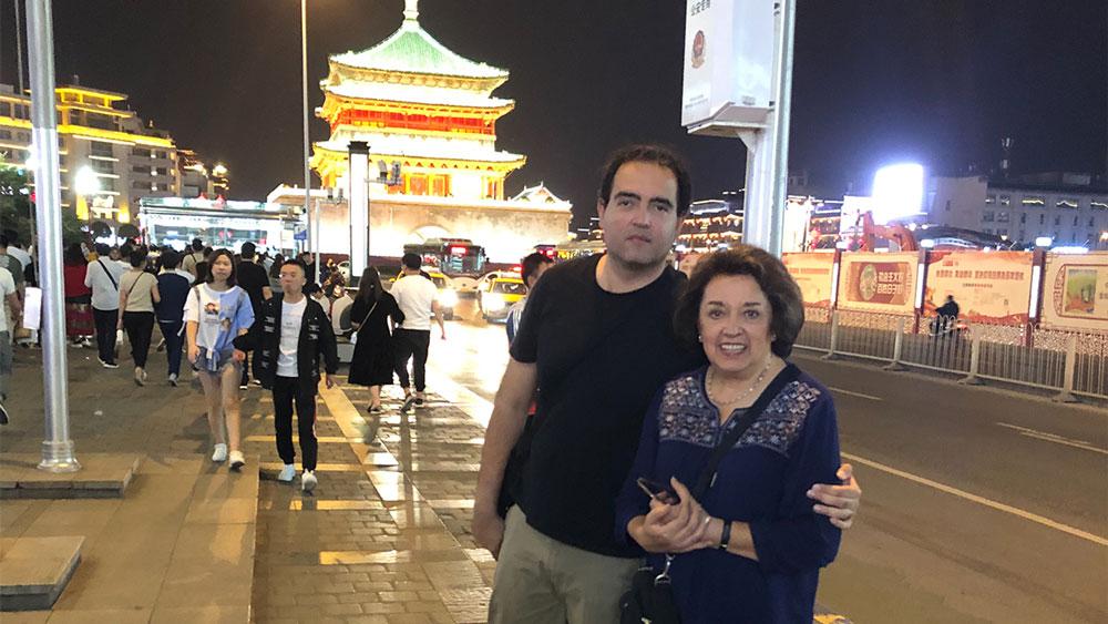 Bel y su hijo en Xian