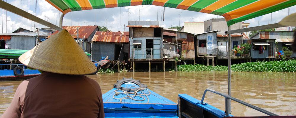 Viaje en barco por el río Mekong