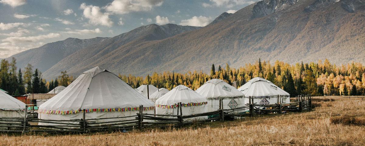 Pueblo de Kanas en Xinjiang