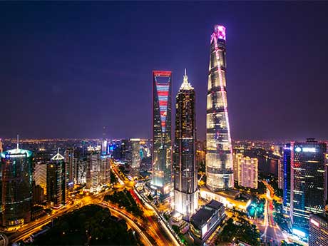 Los rascocielos de Shanghai