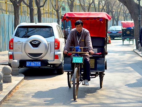 Triciclo en Hutong