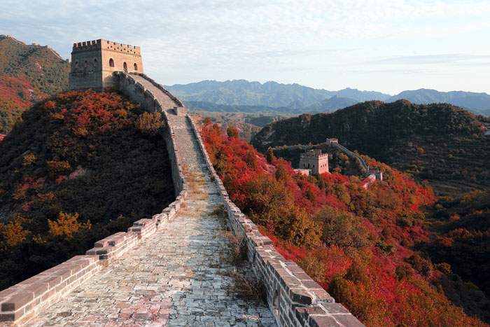 Gran muralla en otoño