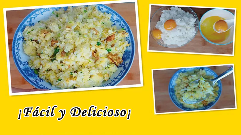 Arroz frito chino con huevo