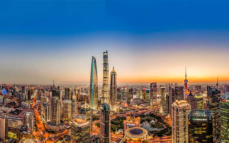 Edificios modernos de Shanghai