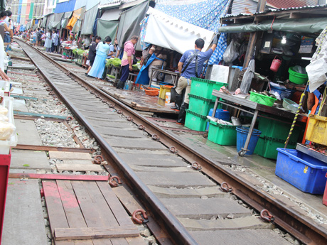 Mercado Ferroviario de Maeklong