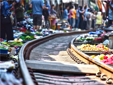 Mercado Ferroviario de Maeklong