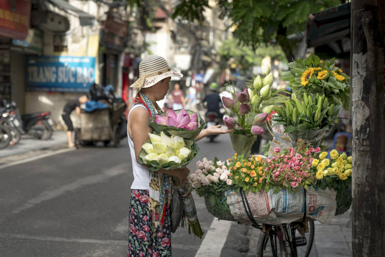 Calle antigua de Hanoi