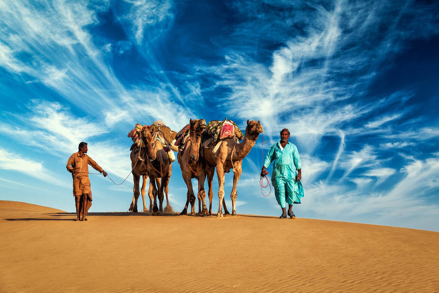 Desierto de Jaisalmer en el oeste de India