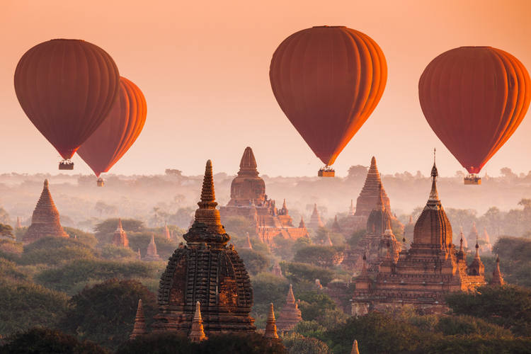 Globo aerostático de Bagan