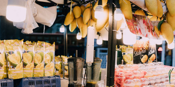 El mercado nocturno de Bangkok