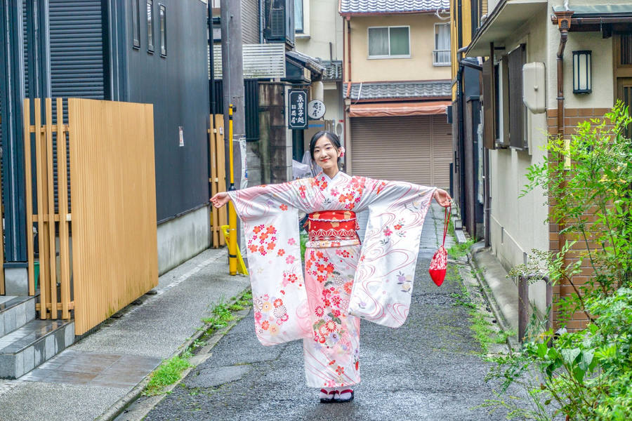 Furisode Kimono, Kimono Mujer