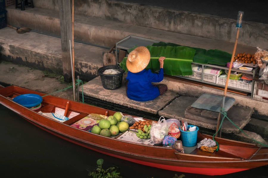 Mercado Flotante de Tha Kha
