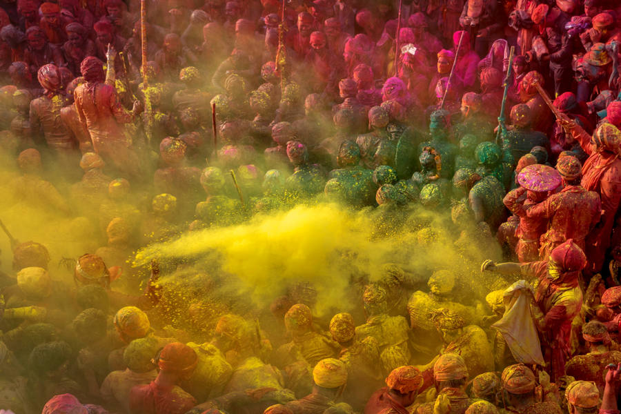 Festival de Holi en marzo