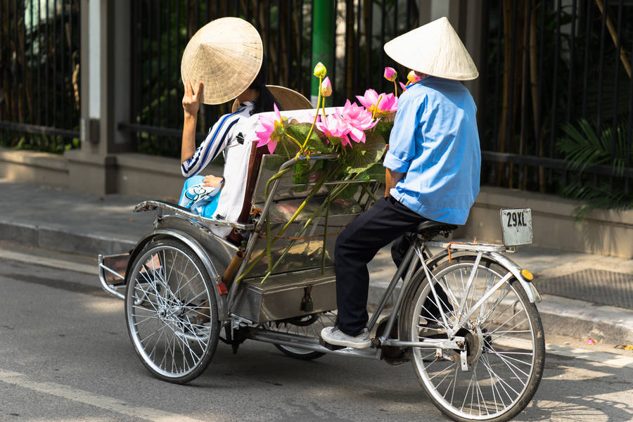 Rickshaw en Vietnam