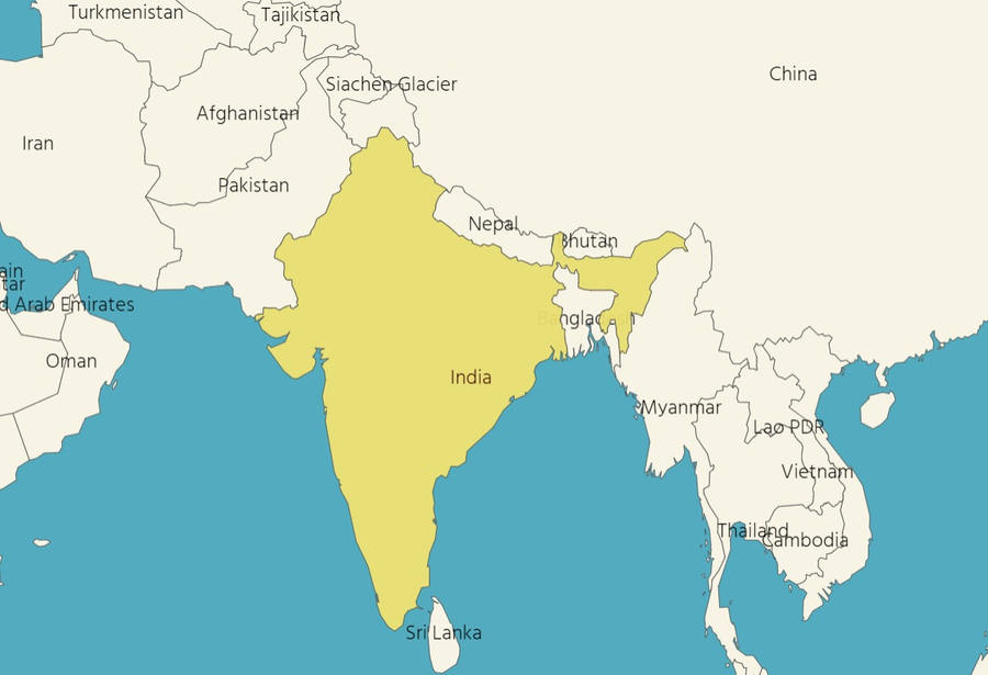 India mapa