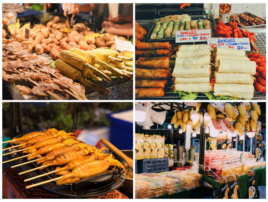 comida callejera en Chiang Mai