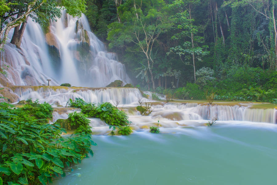 Cascada Kuang Si de Laos