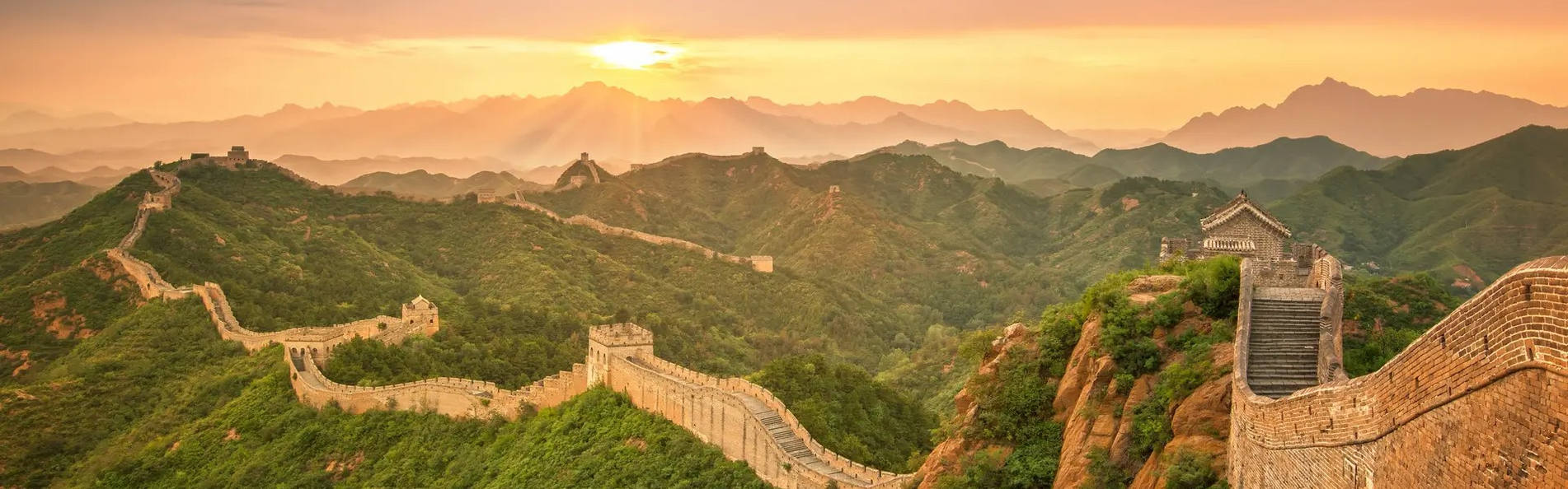 China Highlights, La Gran Muralla al atardecer
