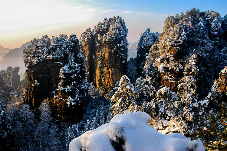 Parque Nacional de Zhangjiajie  invierno